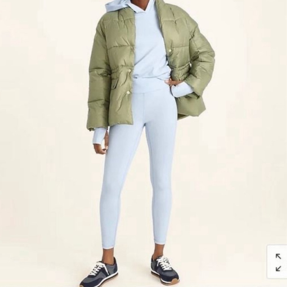 J. Crew High Rise 7/8 Legging in Signature Flex Light Blue XL
